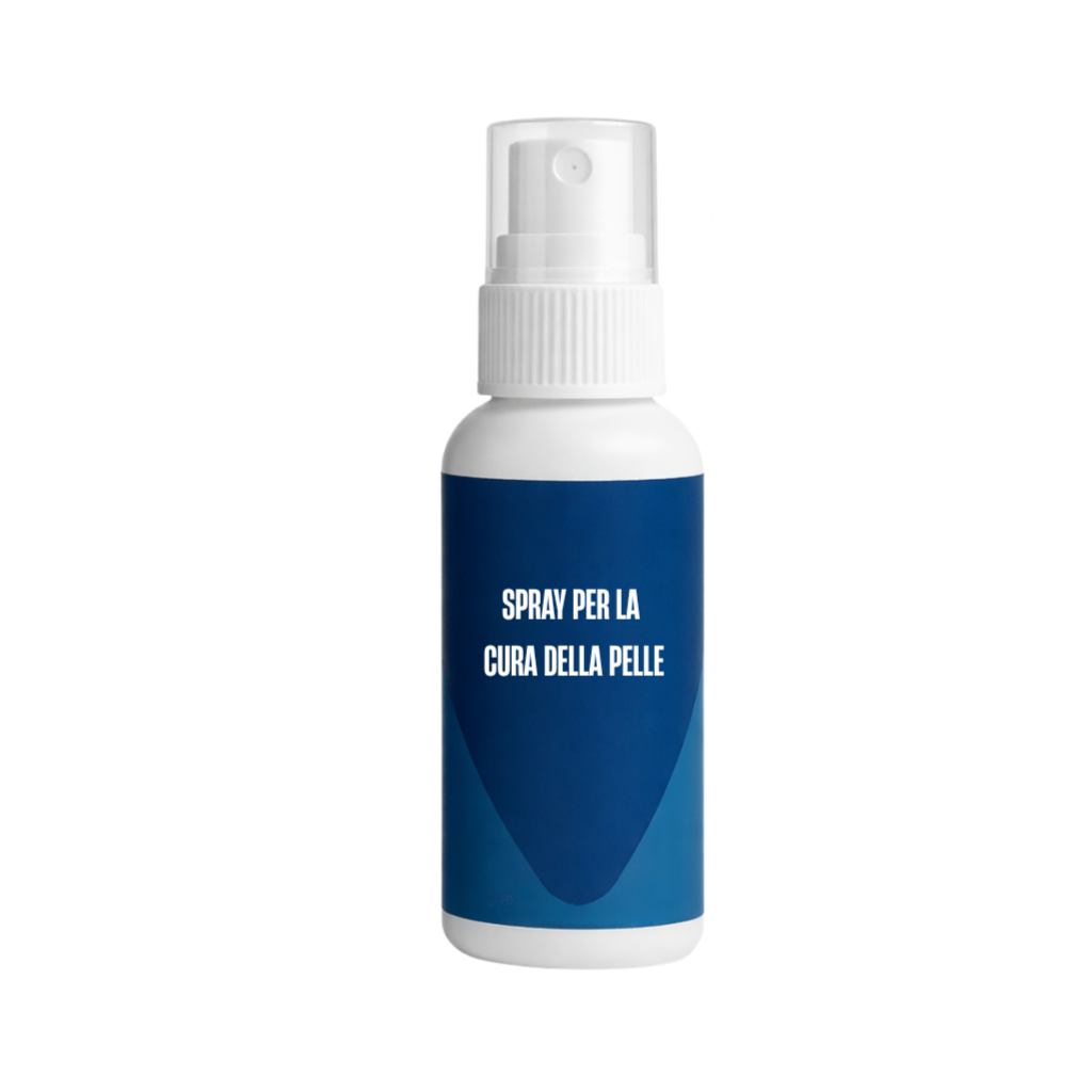 Spray per la cura della pelle in flacone spray design elegante per una routine di bellezza quotidiana.
