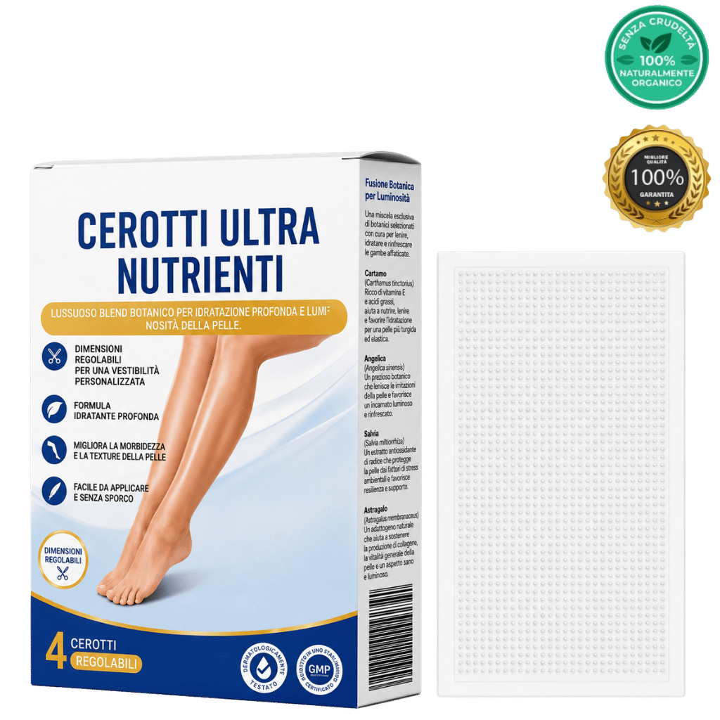Cerotto Ultra Nutriente - patch di bellezza per nutrire e idratare la pelle, facile da applicare, 4 cerotti regolabili.