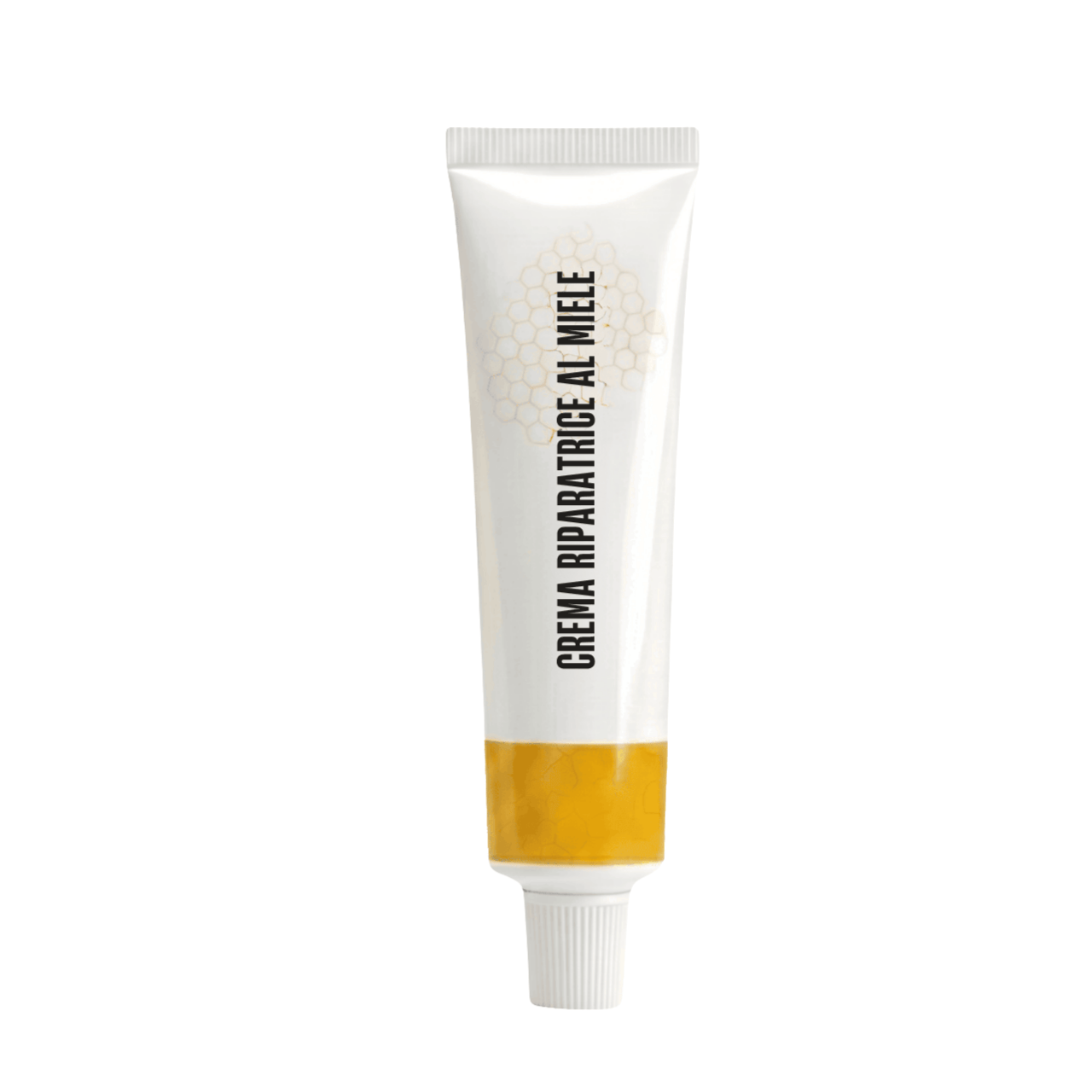Crema riparatrice al miele d’élite in un tubo elegante per la cura quotidiana della pelle.