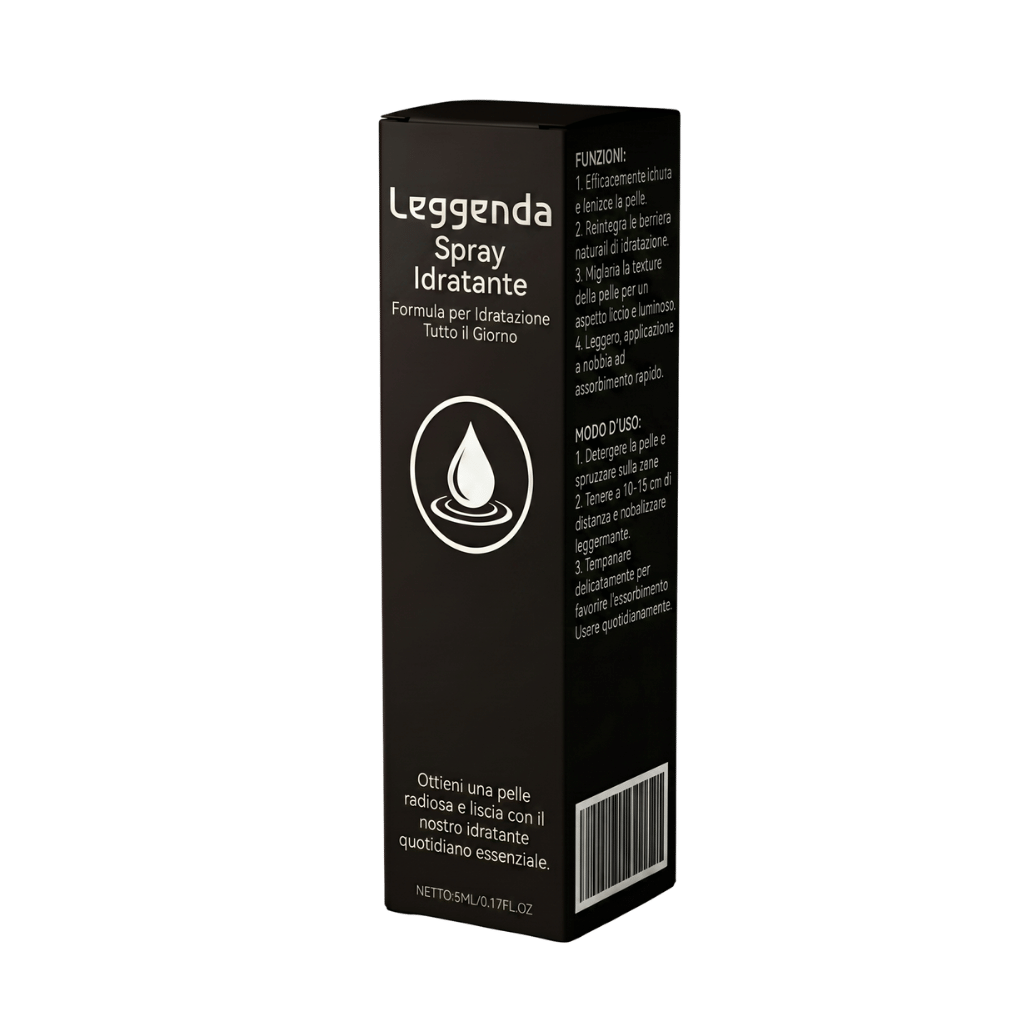 Leggenda Spray Idratante - Flacone elegante per spray idratante per la cura della pelle e idratazione quotidiana.