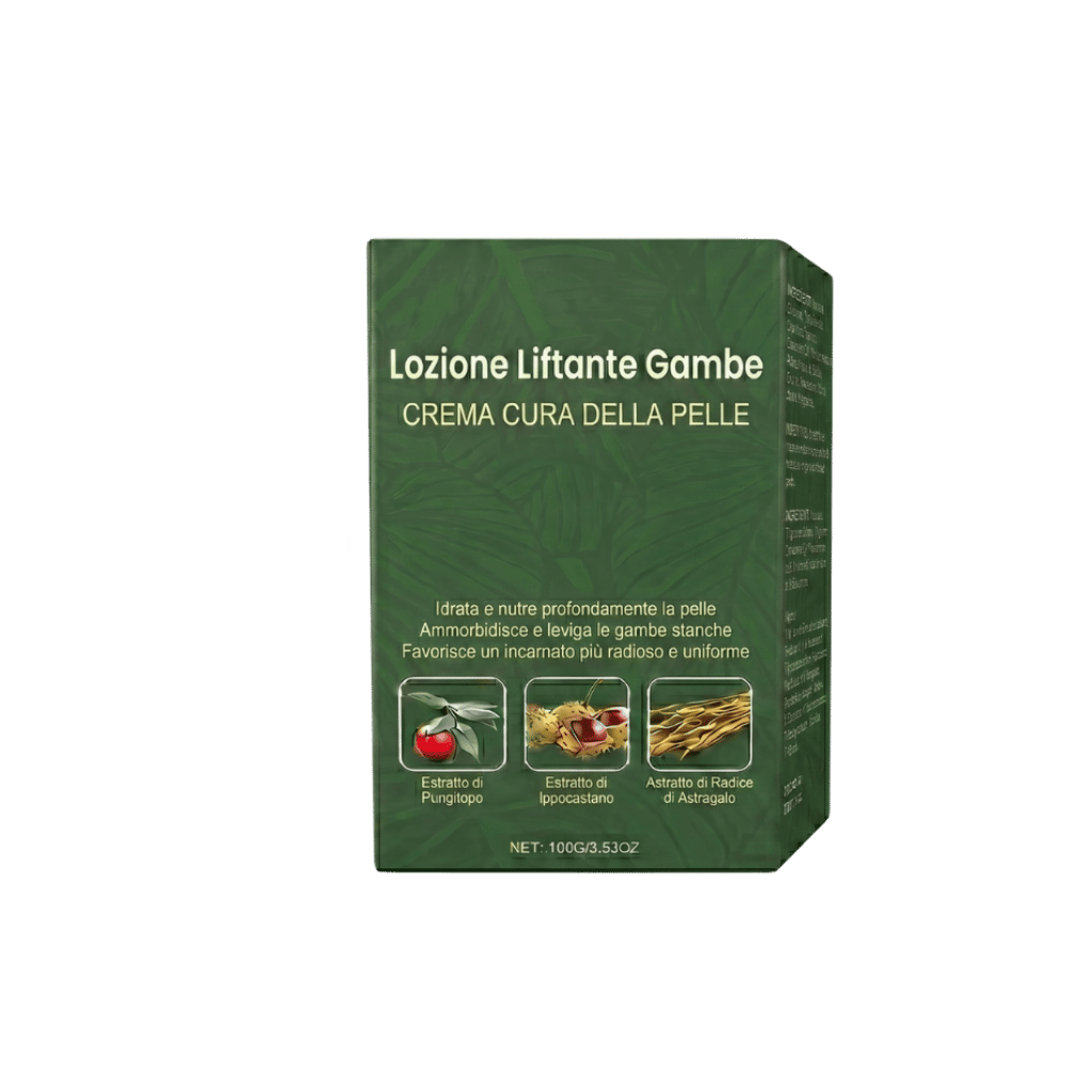 Lozione Liftante Gambe confezione crema per la cura della pelle, idrata e nutre in profondità, effetto levigato.
