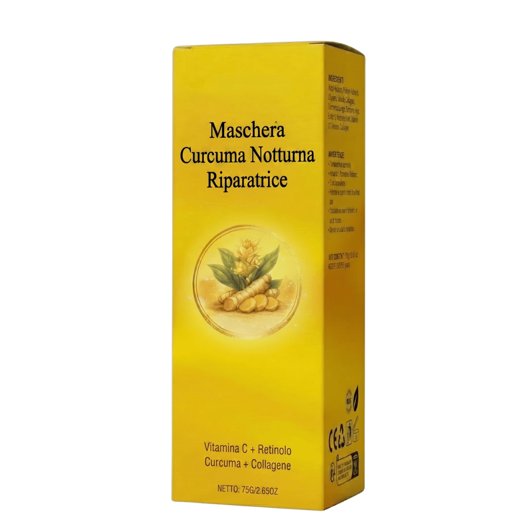 Maschera viso cremosa alla curcuma Luxe