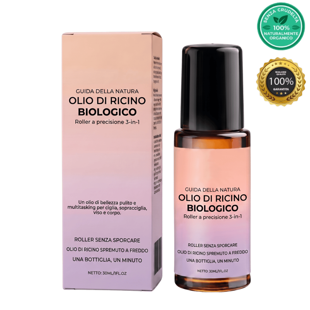 Roll-on di olio di ricino biologico