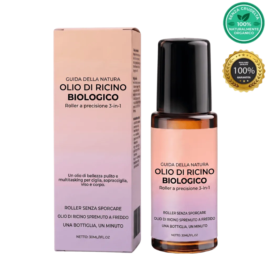 Roll-on di olio di ricino biologico