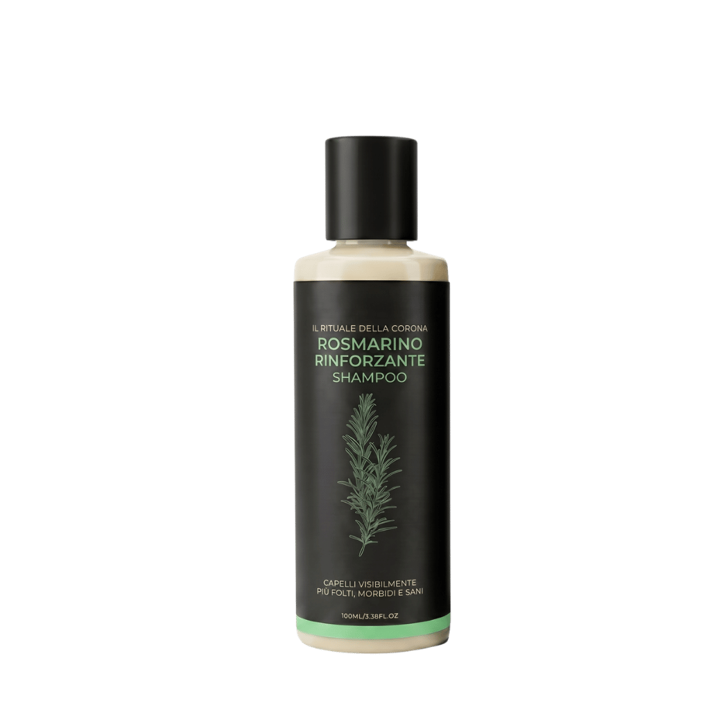 Shampoo premium per la cura dei capelli al rosmarino