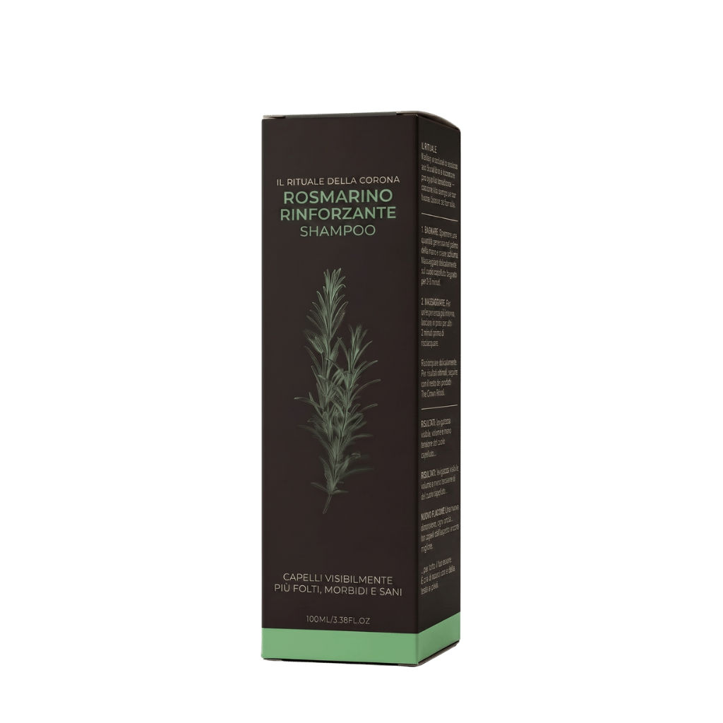 Shampoo premium per la cura dei capelli al rosmarino