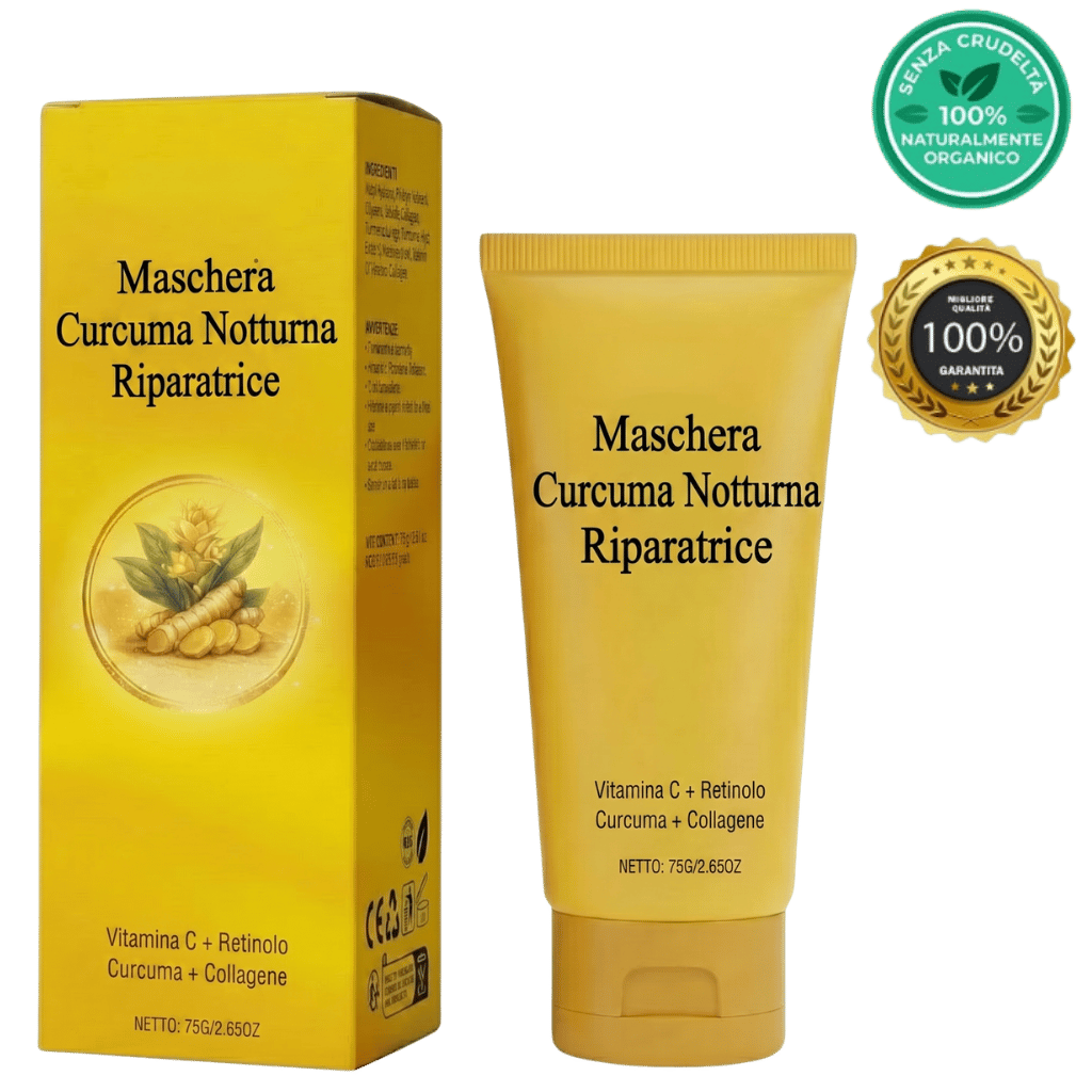 Maschera viso cremosa alla curcuma Luxe
