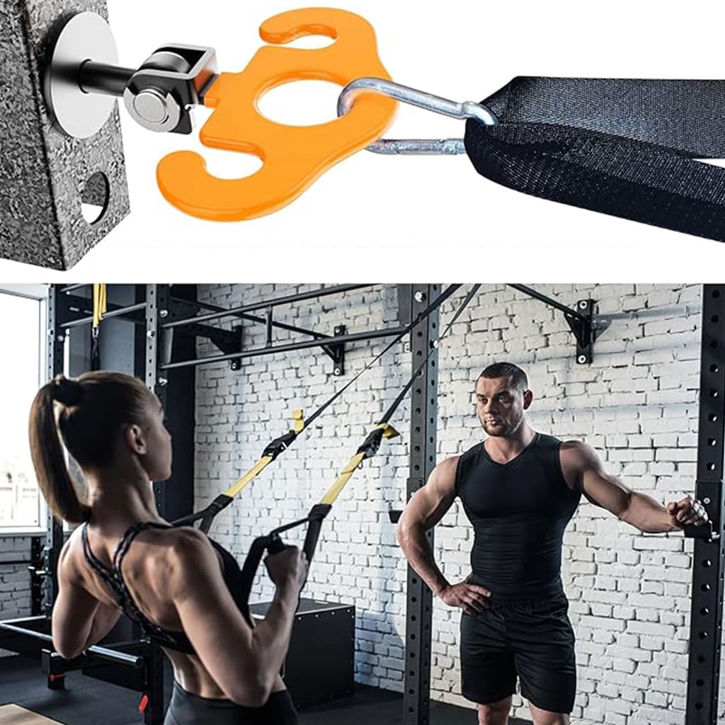 Pura Neve AnchorGrip gancio resistente per allenamenti con bande elastiche in palestra domestica.