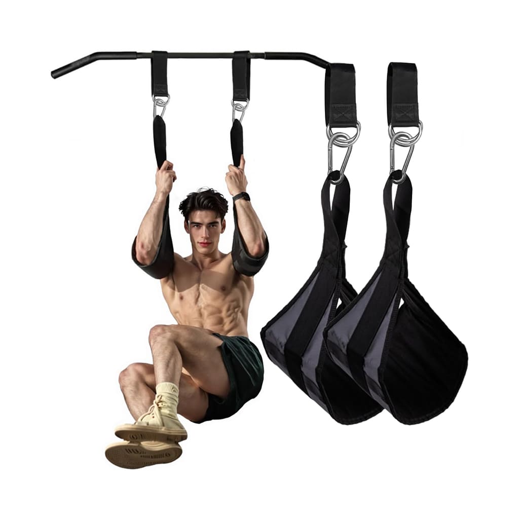 Pura Neve CoreLift Bar with adjustable straps for dynamic bodyweight exercises and core training.