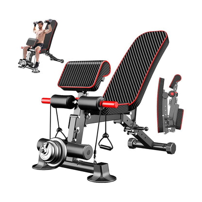 Pura Neve FlexaBench multipurpose workout bench with adjustable incline and decline for strength training.