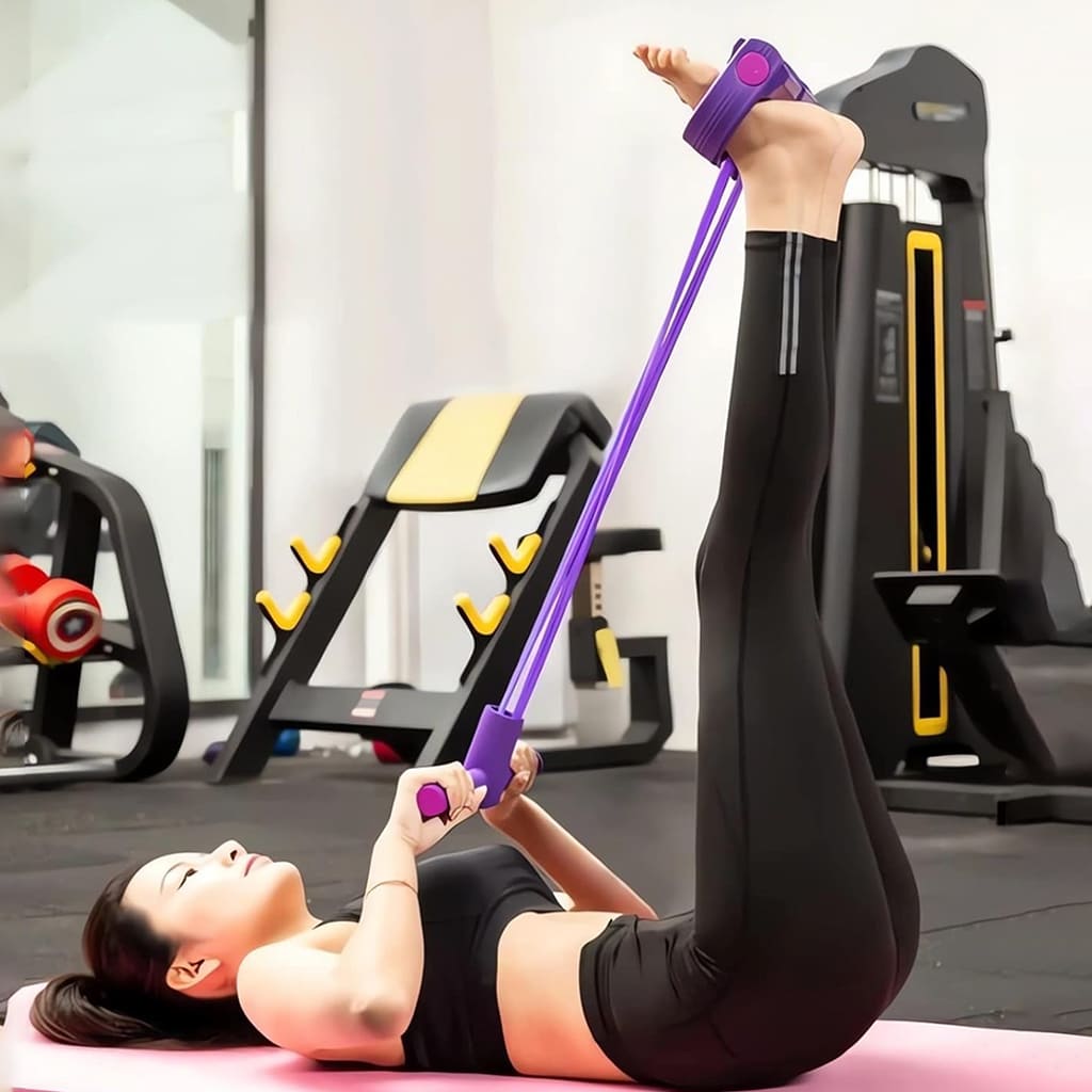 Pura Neve FlexCore used by a woman for resistance training at home, enhancing strength and toning.