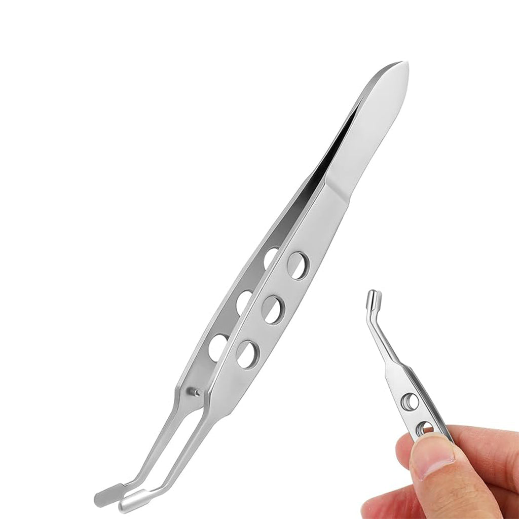 Pura Neve – Pinzetta Professionale di Precisione, pinzetta in acciaio inox per rimozione peli e impurità.