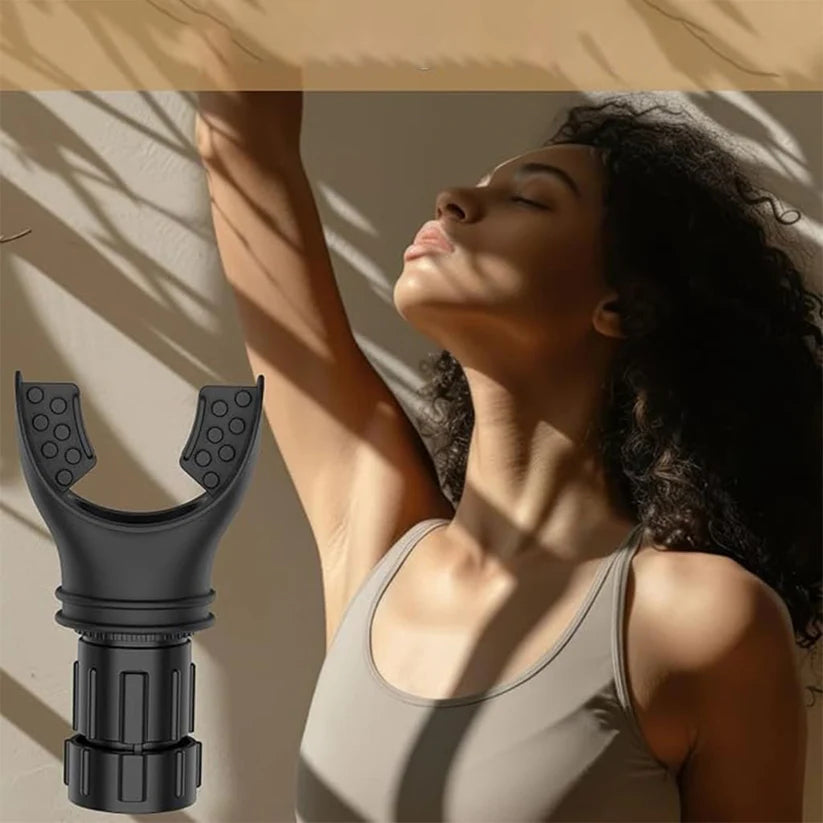 Pura Neve RespiroMask in use by a woman enjoying relaxation and aromatherapy for better breathing.