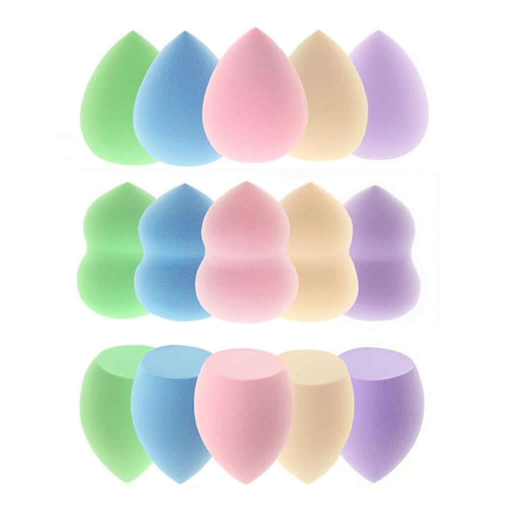 Pura Neve – Set di Spugne per Make-Up in vari colori per applicazione professionale di trucco