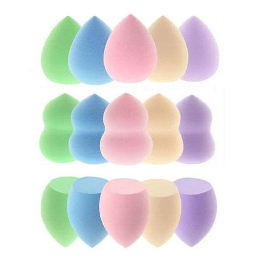 Pura Neve – Set di Spugne per Make-Up: set di spugne colorate per applicazione trucco uniforme e professionale.
