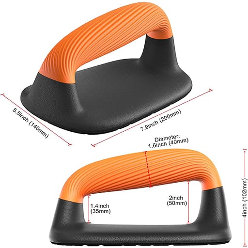 Pura Neve SpintaStabile con manico ergonomico antiscivolo per flessioni e allenamento a casa